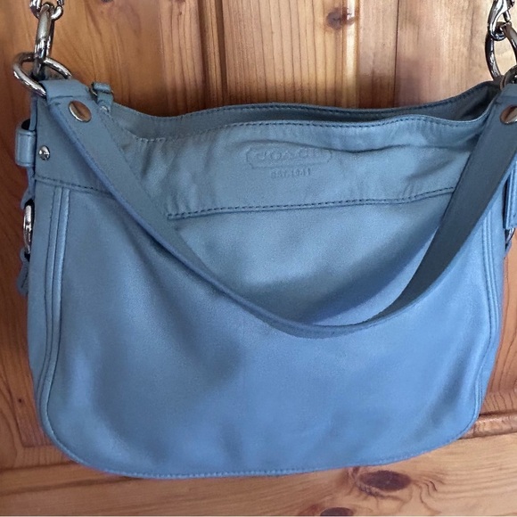 Coach Legacy Crossbody Bag | Sky Blue Leather | Vintage 2009 - Picture 7 of 16